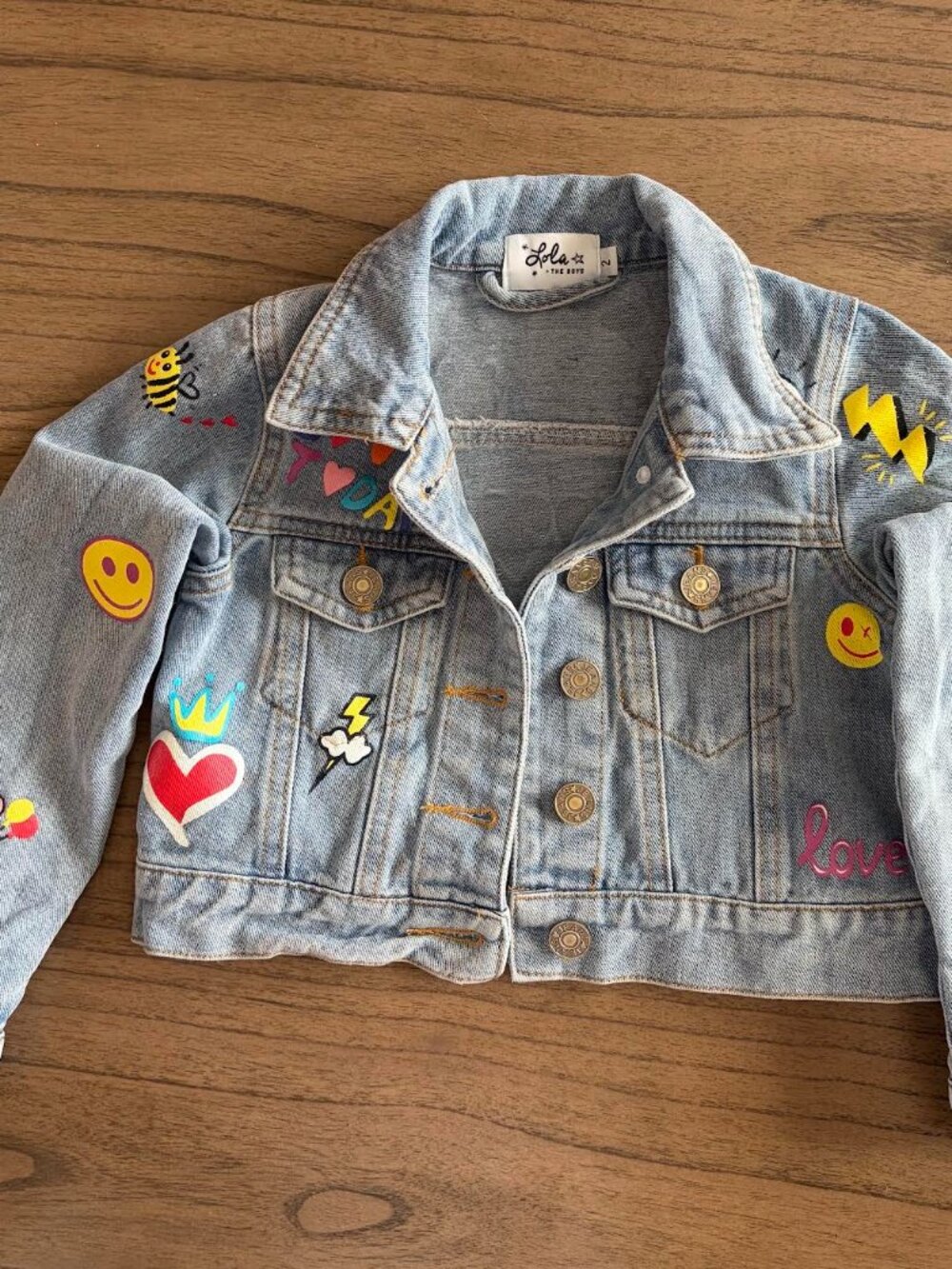 Lola & the Boys Toddler Girl's Denim Jacket 2T